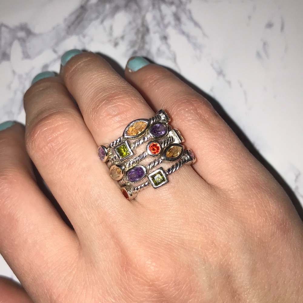 Confetti cable inspired ring ✨ sterling silver